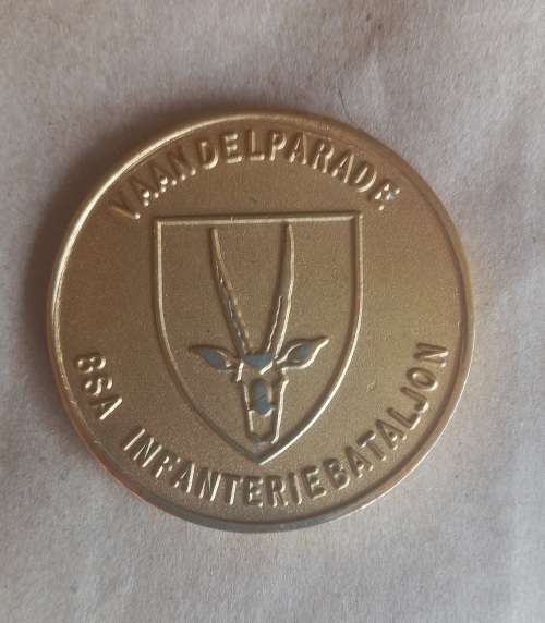 Vaandelparade 8SA infanteriebataljon medal