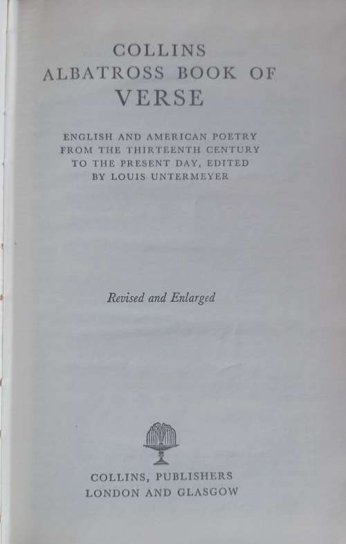 Albatross book of verse - Louis Untermeyer