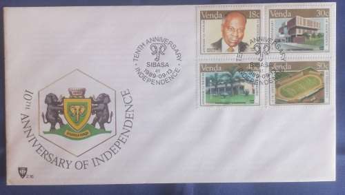 First day envelope: 10th anniversary of independence Venda