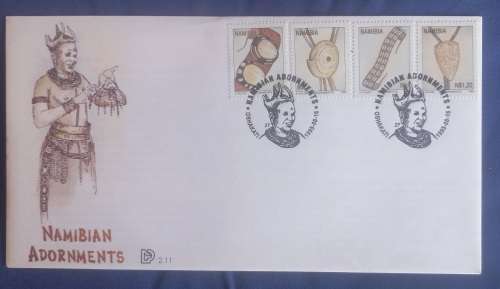 First day envelope: Namibian adornments
