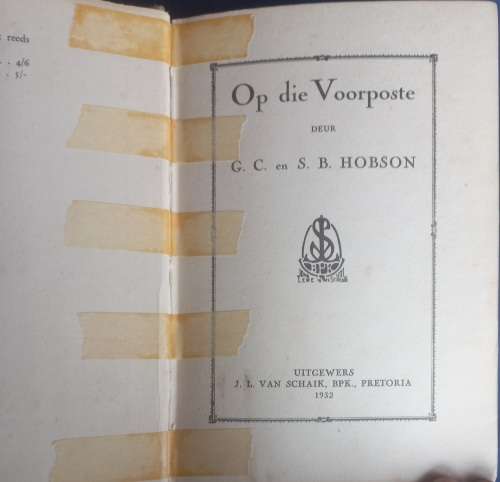 Op die voorposte - Hobson