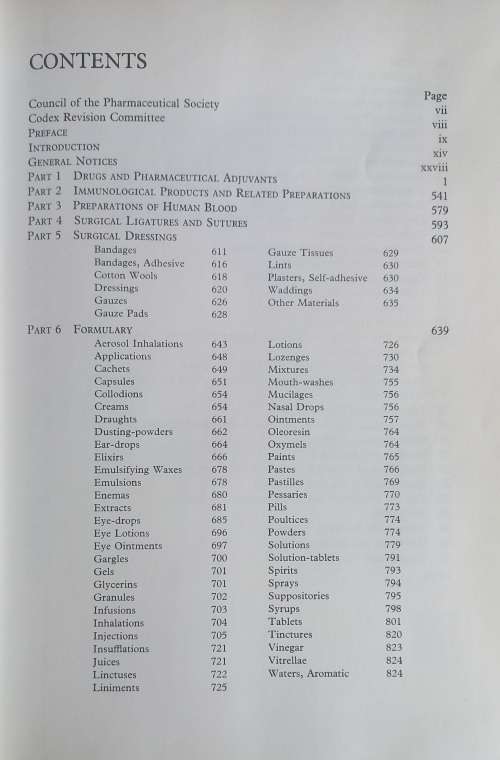 British pharmaceutical codex 1973