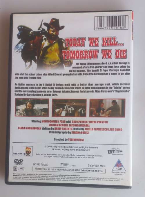 Today we kill...tomorrow we die dvd (Bud Spencer)