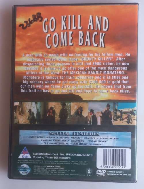Go kill and come back dvd