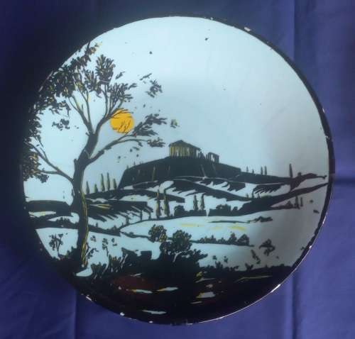 Vintage Continental China wall plate