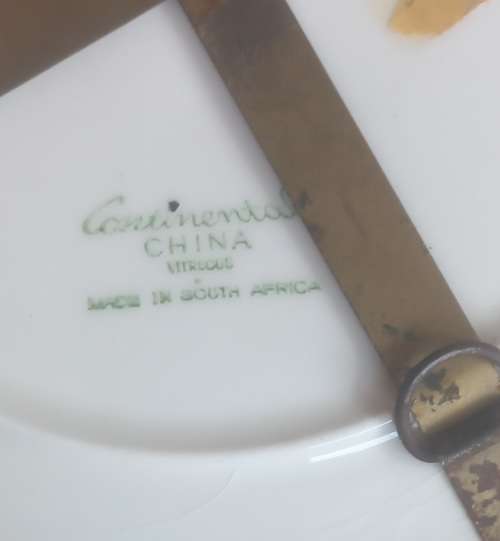 Vintage Continental China wall plate