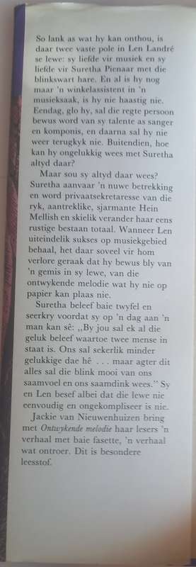 Ontwykende melodie deur Jackie van Nieuwenhuizen