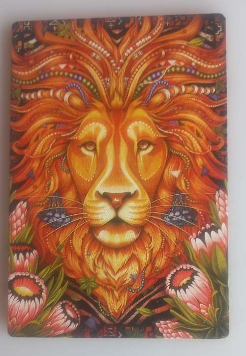 Woody card - The king of Africa (wooden postcard)