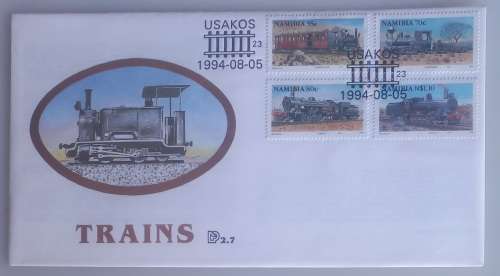 First day envelope: Trains