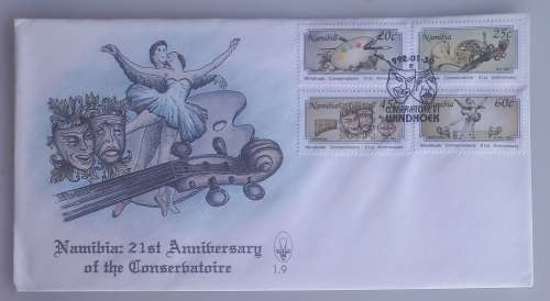 First day envelope: Namibia 21st anniversary