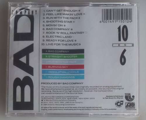 Bad company - 10 from 6 cd