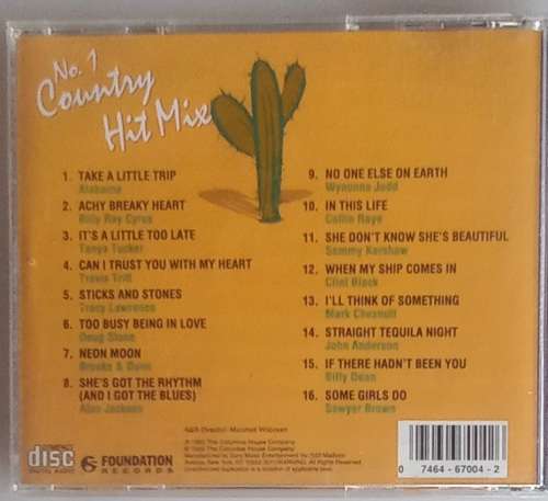 No. 1 country hit mix cd
