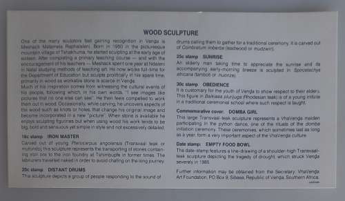 First day envelope - Wood sculpture
