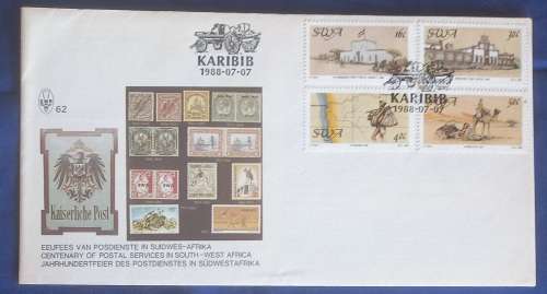 First day envelope - Centenary of postal services in South-West Africa (FDC)