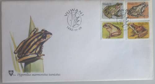 First day envelope - Hyperolius marmoratus taeniatus (FDC)