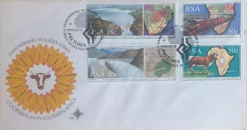 First day envelope - Co-operation in Southern Africa (FDC)