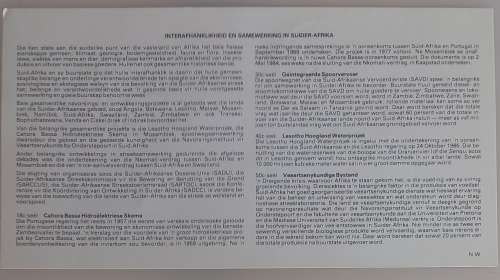 First day envelope - Co-operation in Southern Africa (FDC)