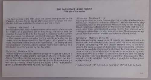 First day envelope - The Lord`s passion (FDC)