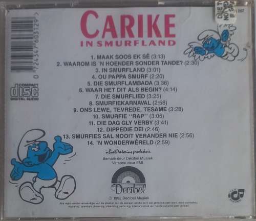 Carike in smurfland cd