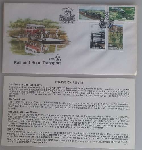 Rail and road transport FDC