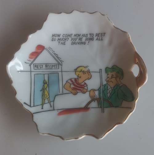 Vintage cartoon ashtray