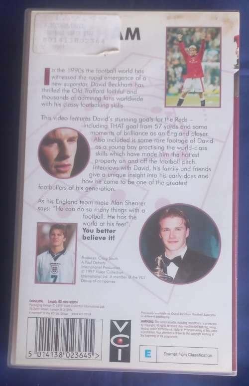 The David Beckham story VHS