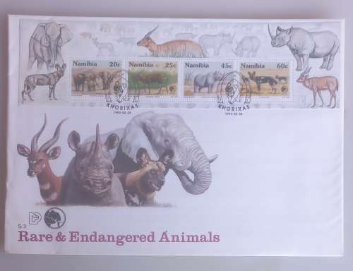 Rare & endangered animals FDC