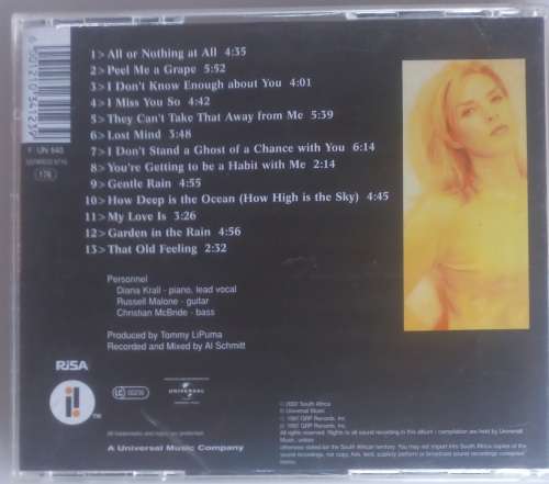 Diana Krall - Love scenes cd