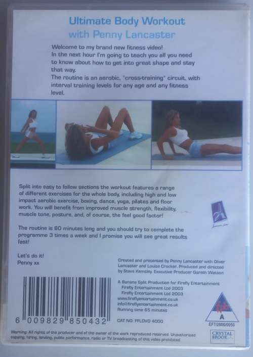 Ultimate body workout - Penny Lancaster dvd
