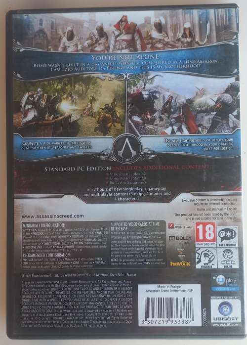 Assassin`s Creed Brotherhood special edition PC