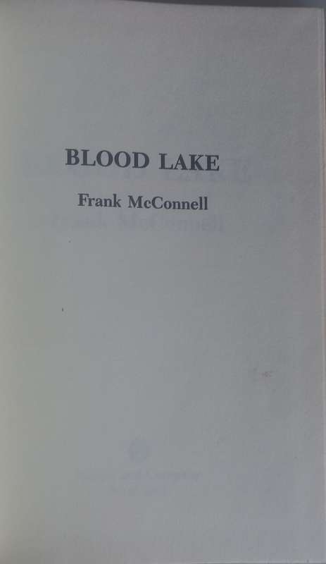 Blood lake by Frank McConnell