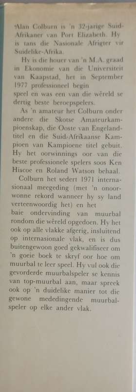 Muurbal gids vir die entoesias - Alan/Colburn