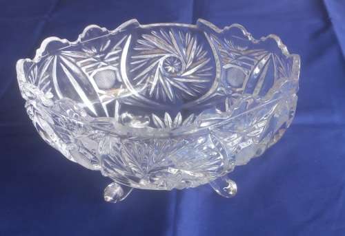 Vintage crystal candy dish