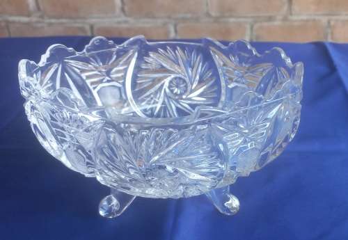 Vintage crystal candy dish