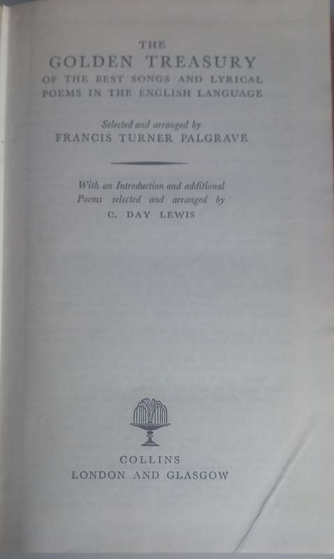 The golden treasury of the best songs and lyrical poems in the English language