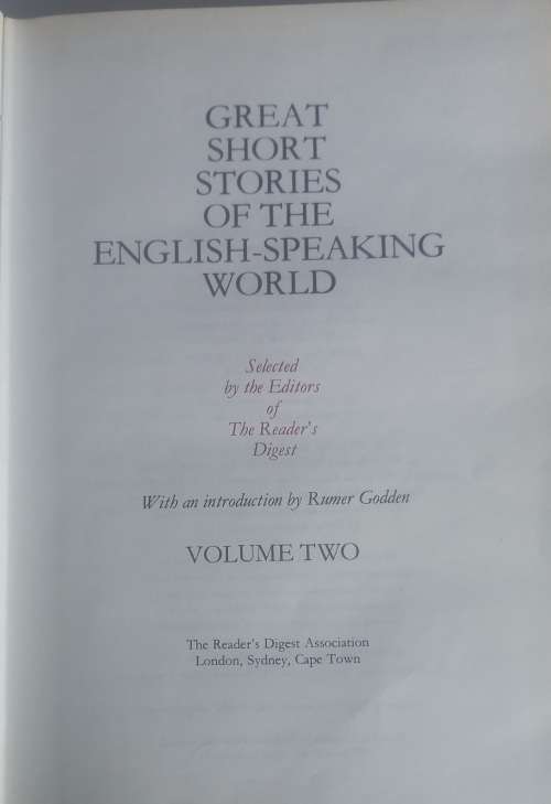 Great short stories of the English-speaking world volume two