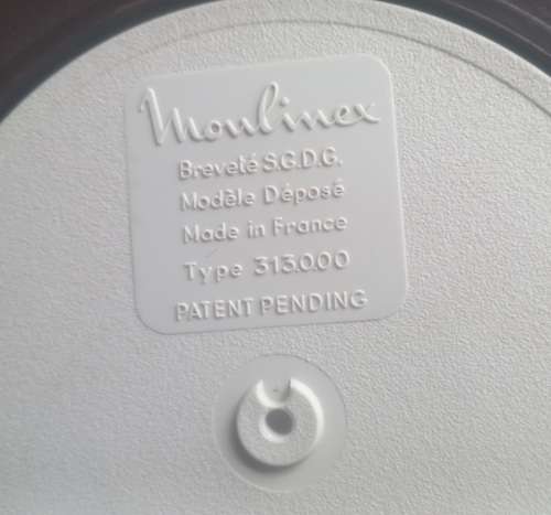 Vintage Moulinex salad spinner `patent pending`