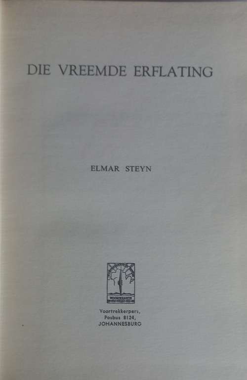 Die vreemde erflating deur Elmar Steyn