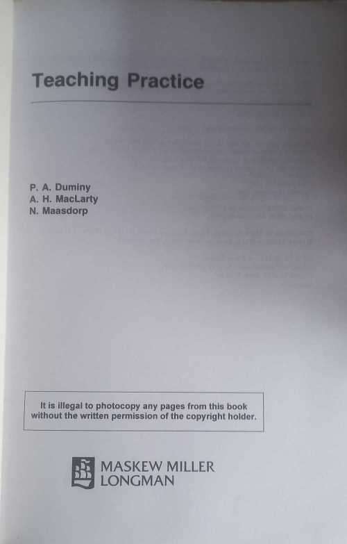 Teaching practice
