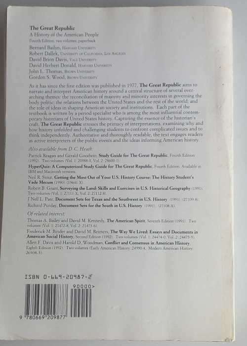 The great republic volume one and two