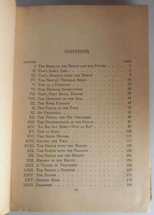 Prince and the pauper by Mark Twain
