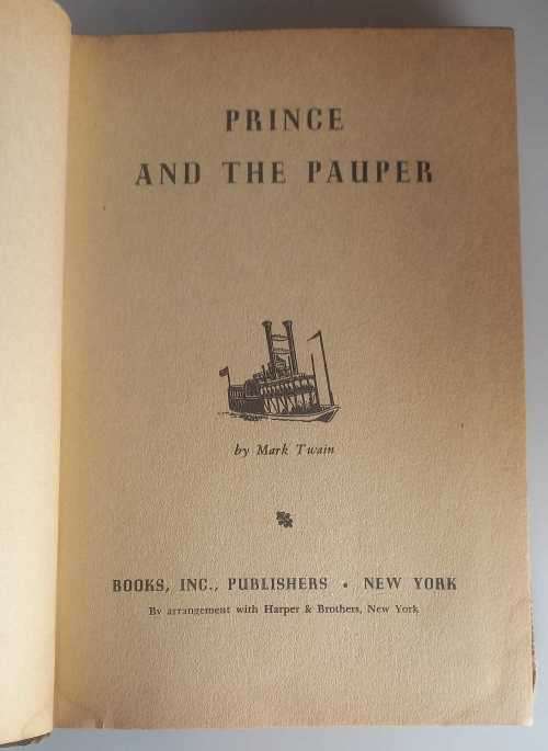 Prince and the pauper by Mark Twain