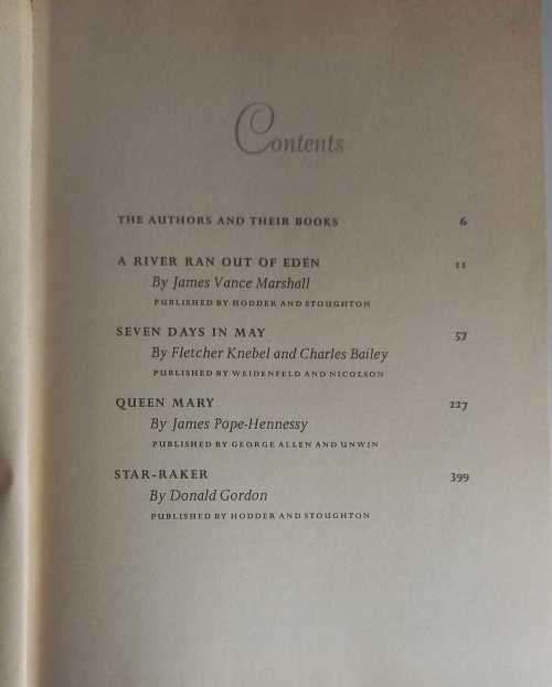 Reader`s digest condensed book: A river ran out of eden, Seven days in May, Queen Mary