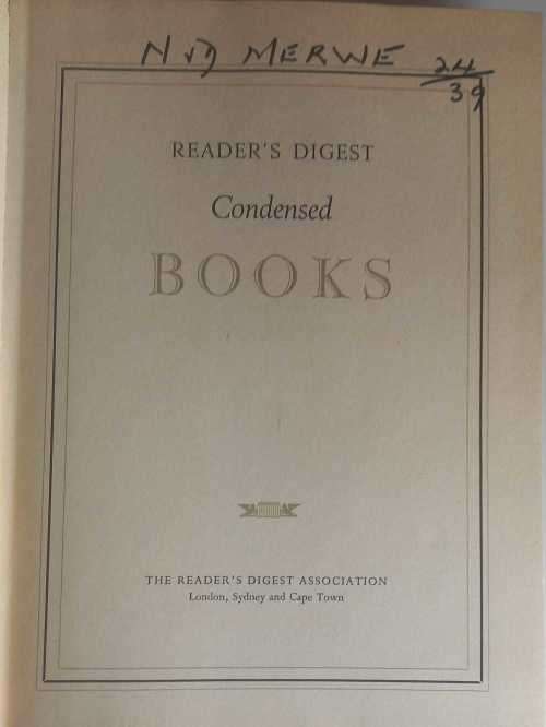 Reader`s digest condensed book: A river ran out of eden, Seven days in May, Queen Mary