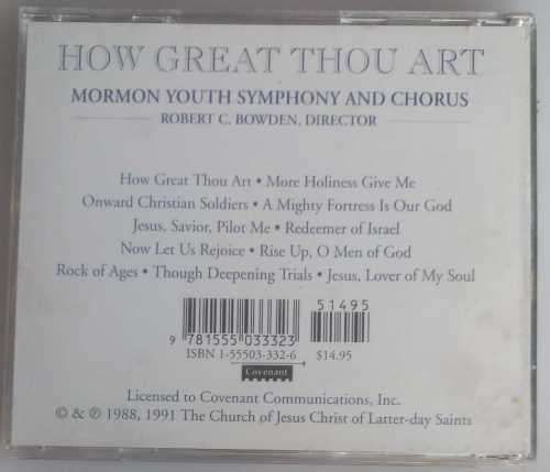 Mormon youth symphony and chorus - How great thou art cd