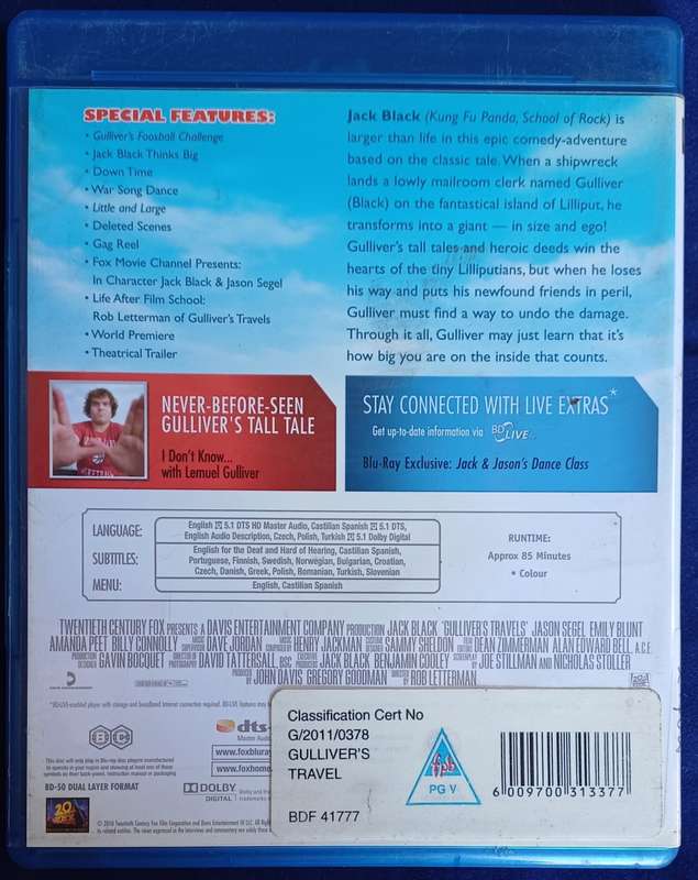 Gulliver`s travels blue ray dvd
