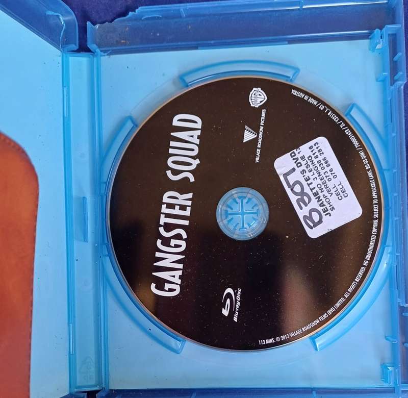 Gangster squad blue ray dvd