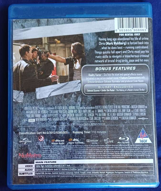 Contraband blue ray dvd