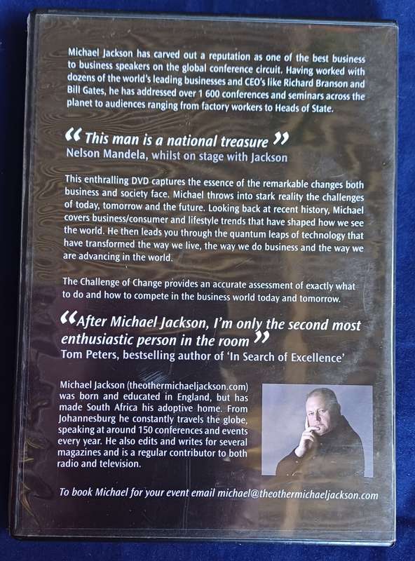 Michael Jackson`s challenge of change dvd