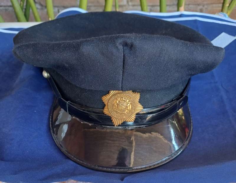 Antique HJ Henochsberg Johannesburg police hat